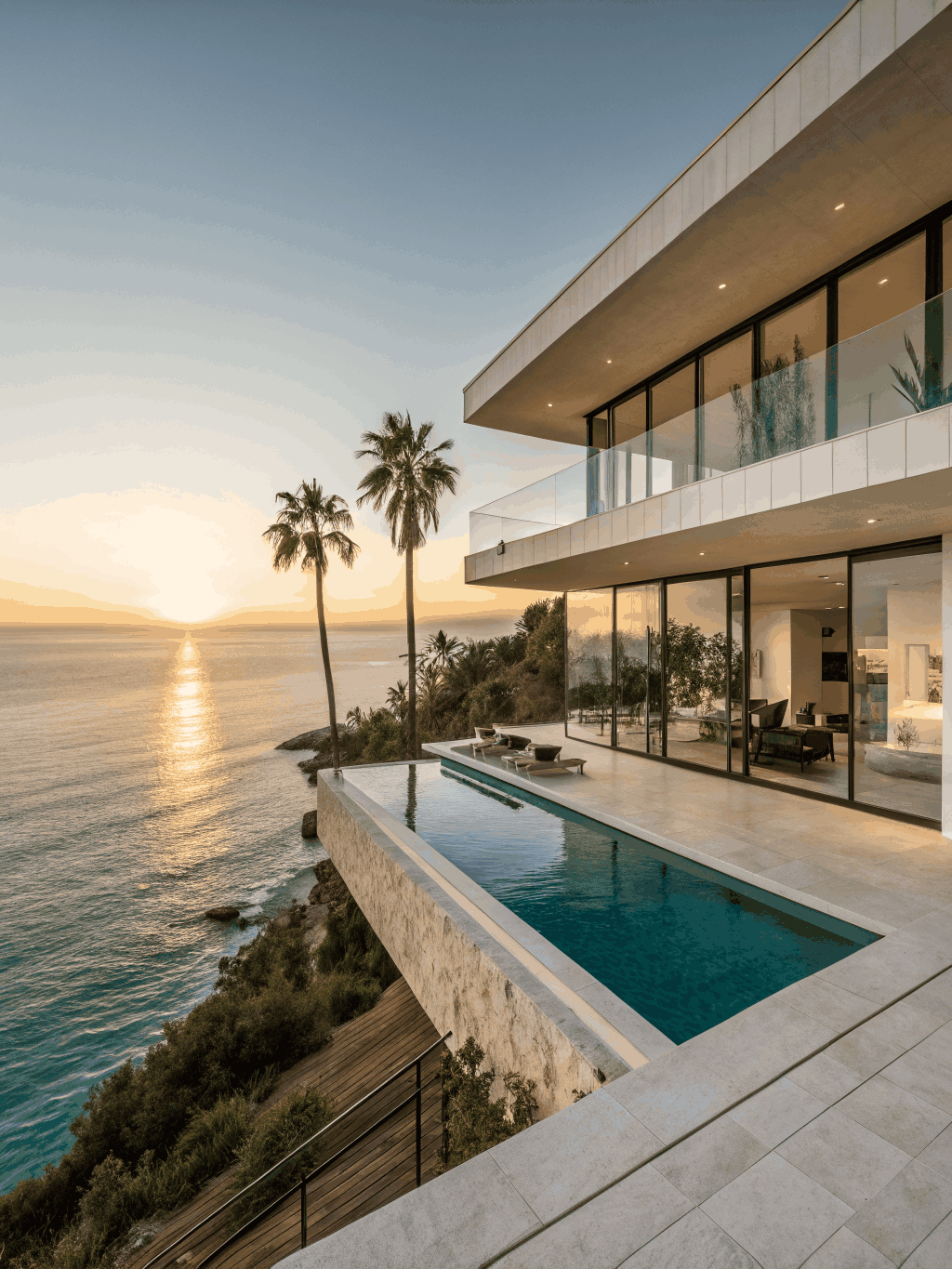Luxury villa exterior in Los Cabos