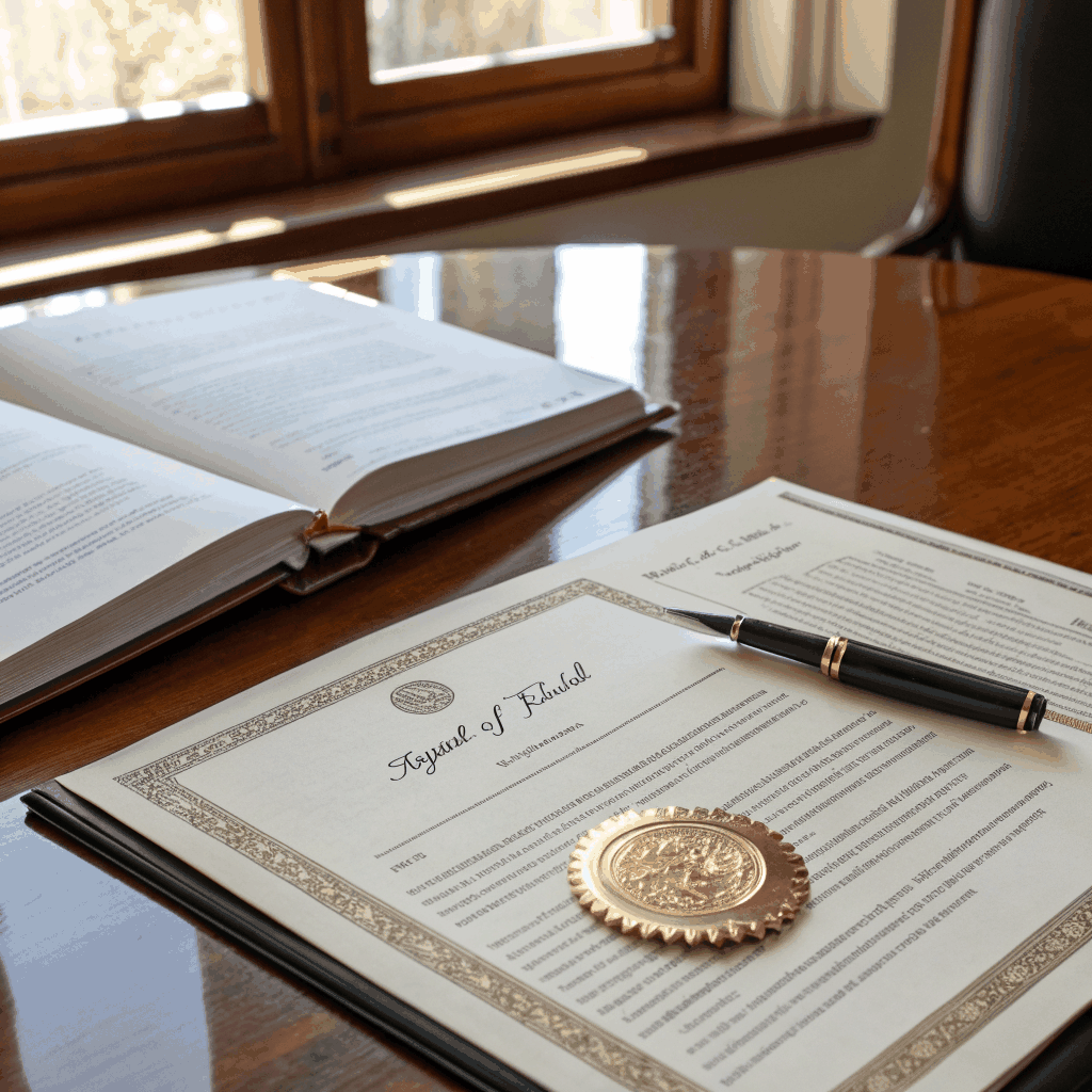 Legal real estate closing documents